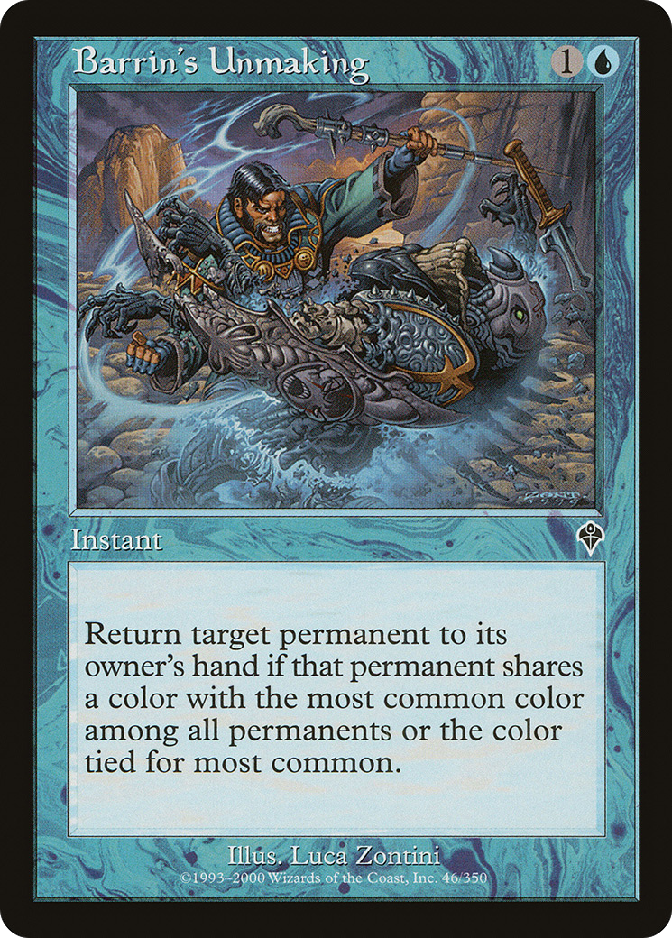 Image of Barrin's Unmaking (INV-046) - Invasion Foil