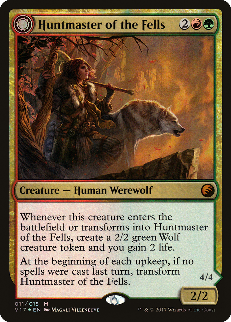Image of Huntmaster of the Fells (V17-011) - From the Vault: Transform: (Double Faced Transform) Foil