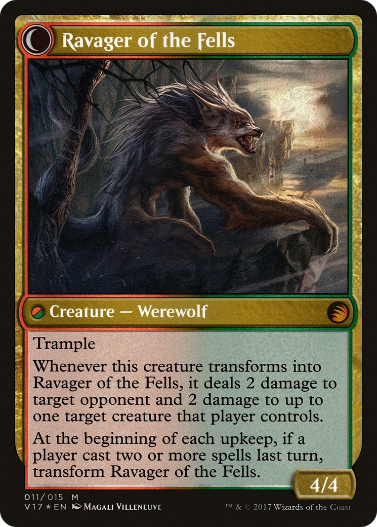 Image of Huntmaster of the Fells (V17-011) - From the Vault: Transform: (Double Faced Transform) Foil