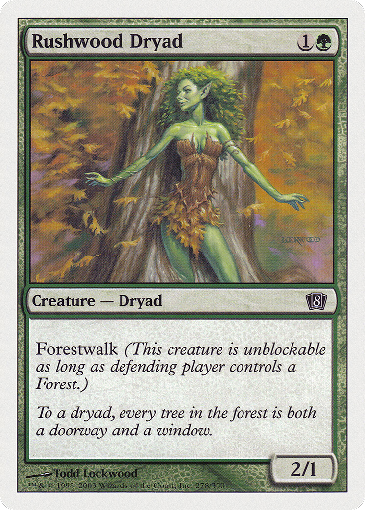 Image of Rushwood Dryad (8ED-278) - 8th Edition