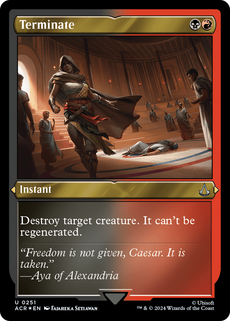 Image of Terminate (ACR-251) - Assassin's Creed Etched Foil