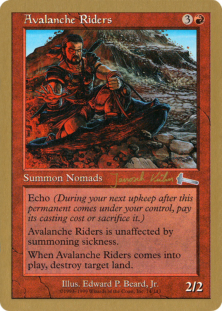 Image of Avalanche Riders - 2000 Janosch Kuhn (ULG) (WCD-) - World Championship Decks 2000