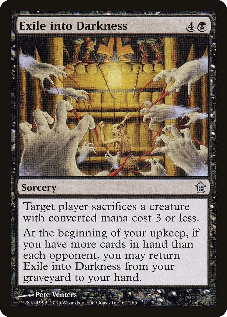 Image of Exile into Darkness (SOK-067) - Saviors of Kamigawa Foil