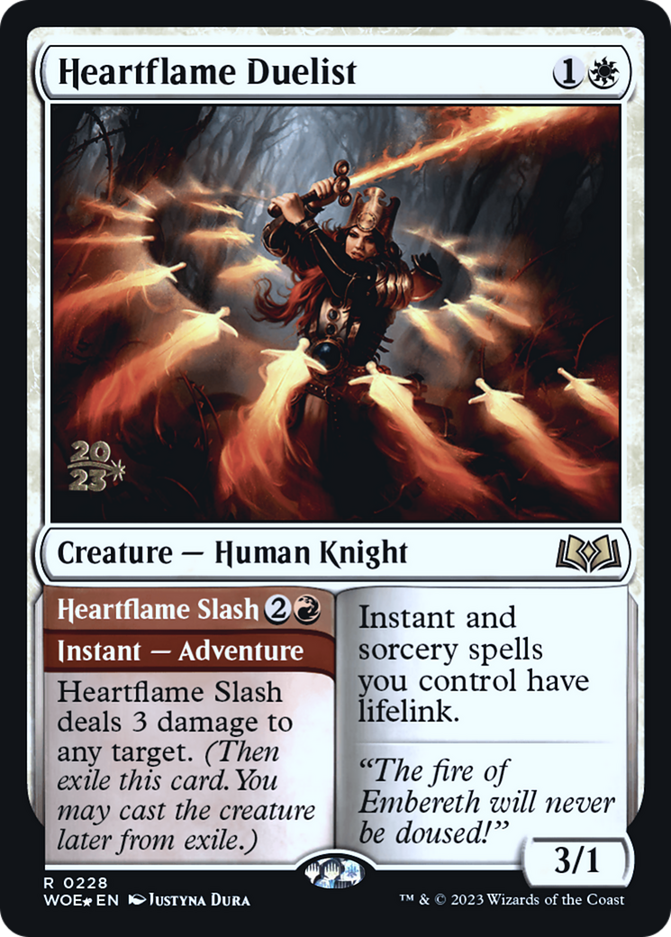 Image of Heartflame Duelist (PRE-228) - Wilds of Eldraine Promos Foil