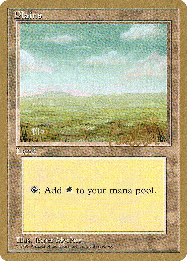 Image of Plains (A) - 1996 Preston Poulter (4ED) (WCD-) - Pro Tour Collector Set