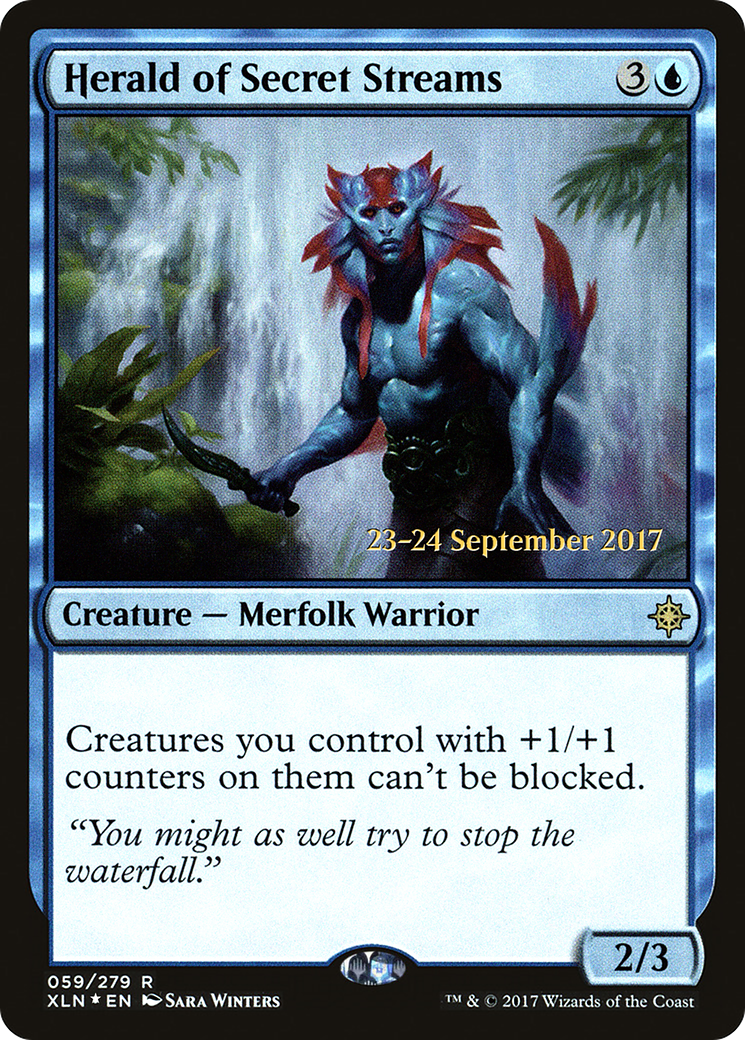 Image of Herald of Secret Streams (PRE-059) - Ixalan Promos Foil