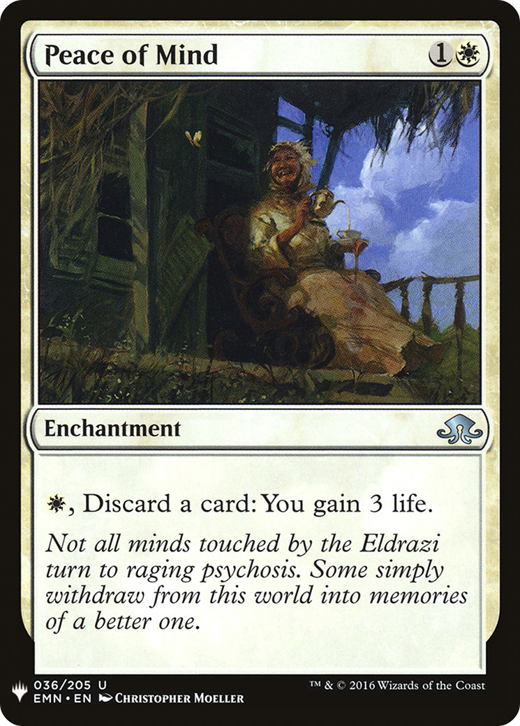 Image of Peace of Mind (LIST-036) - The List