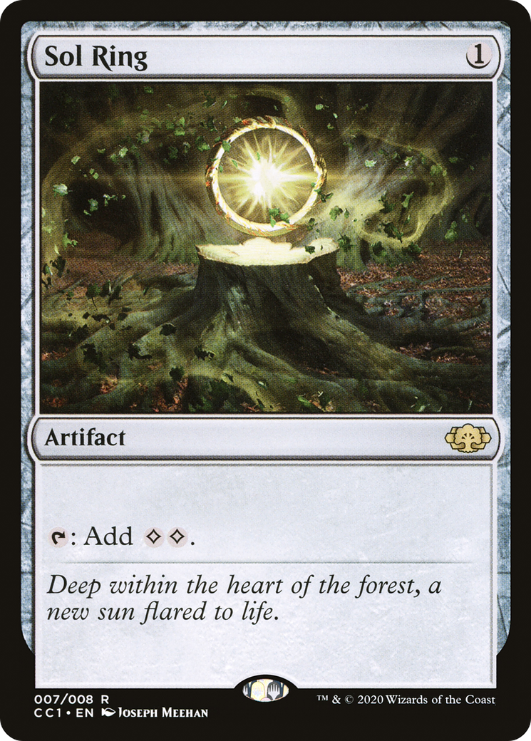 Image of Sol Ring (CC1-007) - Commander Collection: Green Foil