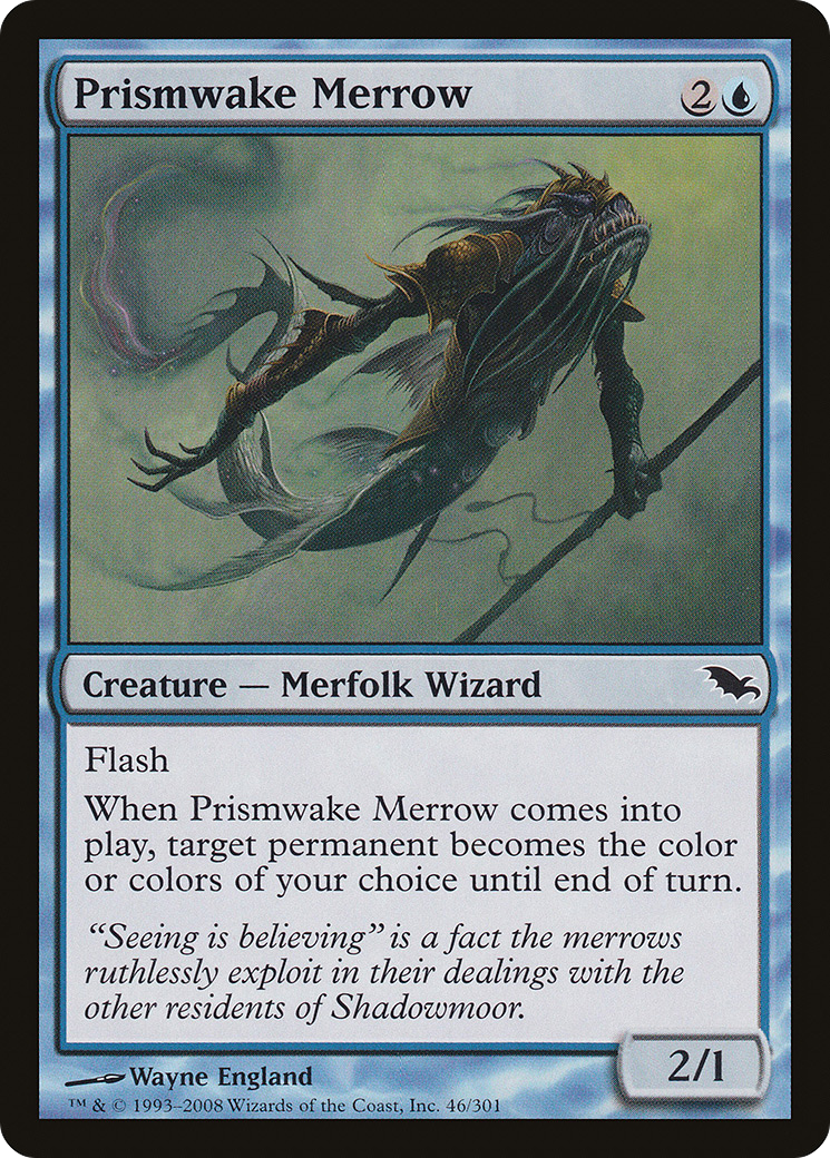 Image of Prismwake Merrow (SHM-046) - Shadowmoor Foil