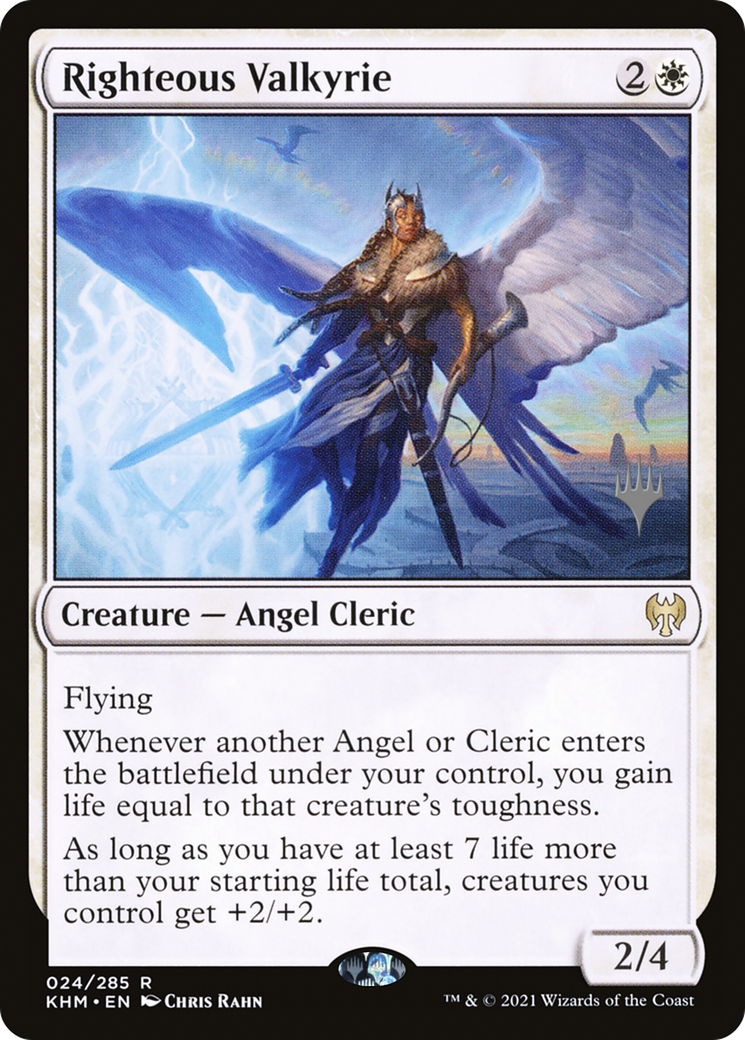 Image of Righteous Valkyrie (PPKHM-024) - Kaldheim Promos Foil