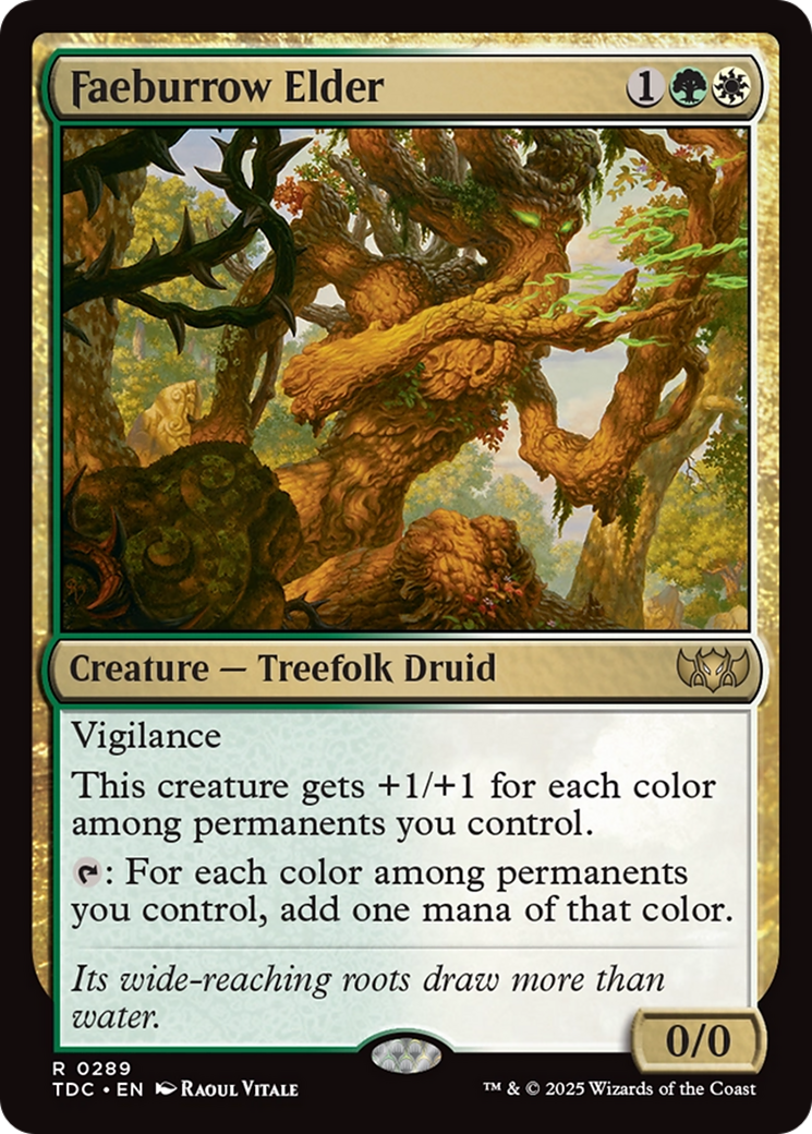 Image of Faeburrow Elder (TDC-289) - Commander: Tarkir: Dragonstorm