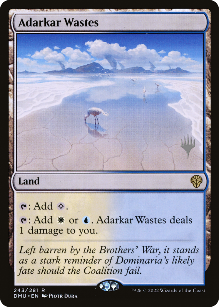 Image of Adarkar Wastes (PPDMU-243) - Dominaria United Promos Foil