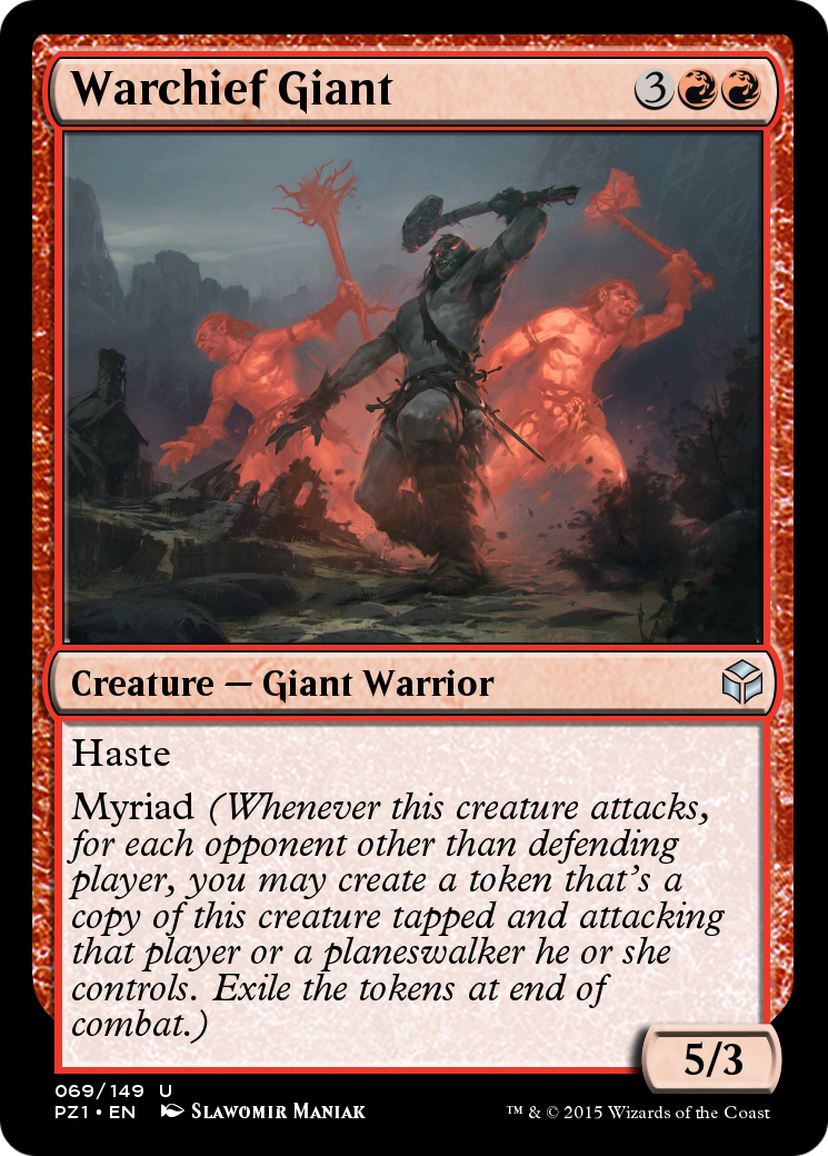 Image of Warchief Giant (PZ1-069) - Legendary Cube Prize Pack Foil