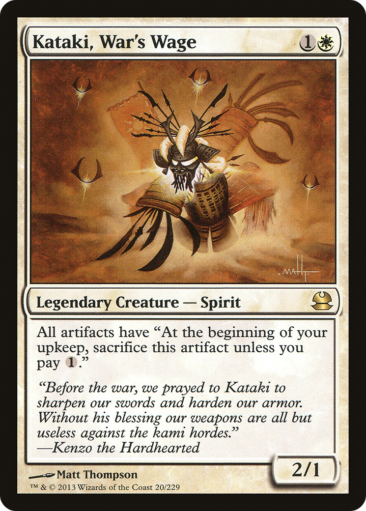 Image of Kataki, War's Wage (MMA-020) - Modern Masters Foil