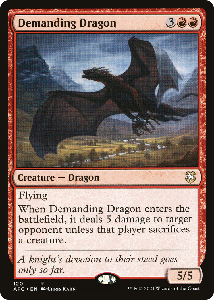 Image of Demanding Dragon (AFC-120) - Forgotten Realms Commander