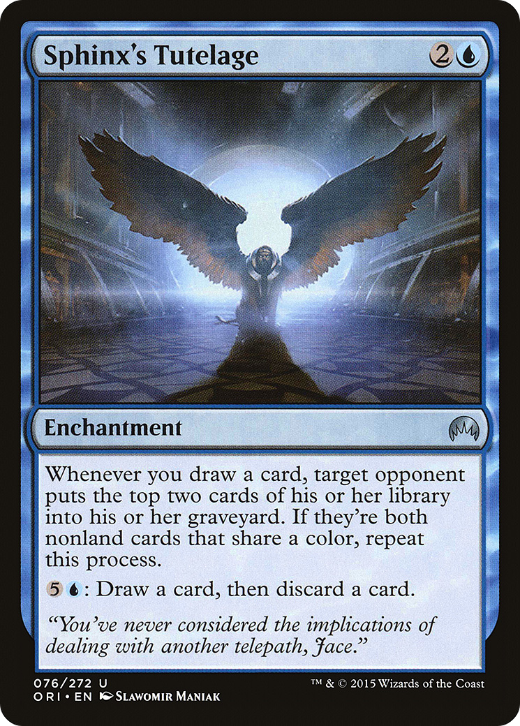 Image of Sphinx's Tutelage (ORI-076) - Magic Origins Foil