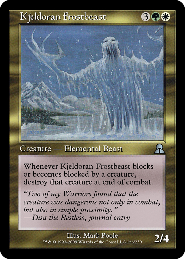 Image of Kjeldoran Frostbeast (ME3-156) - Masters Edition III
