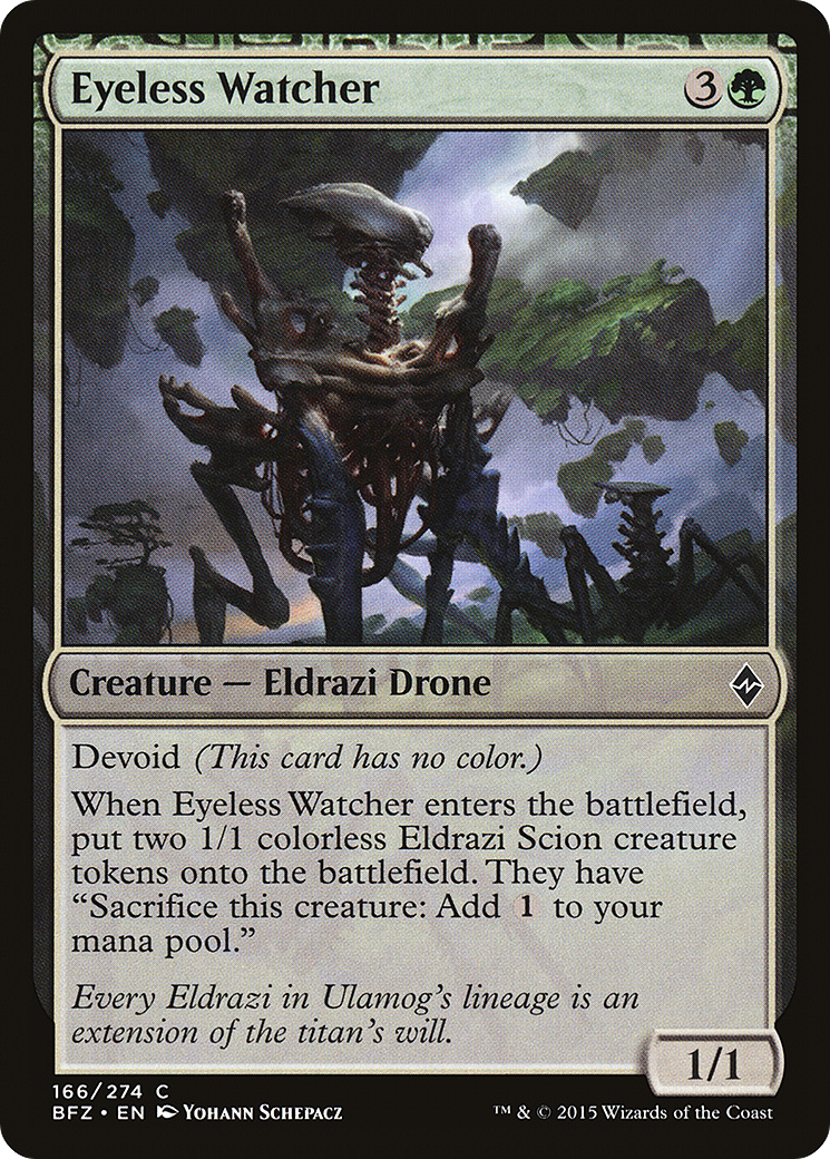 Image of Eyeless Watcher (BFZ-166) - Battle for Zendikar: (devoid)