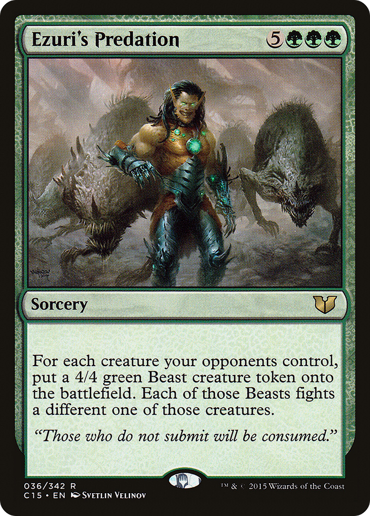 Image of Ezuri's Predation (C15-036) - Commander 2015