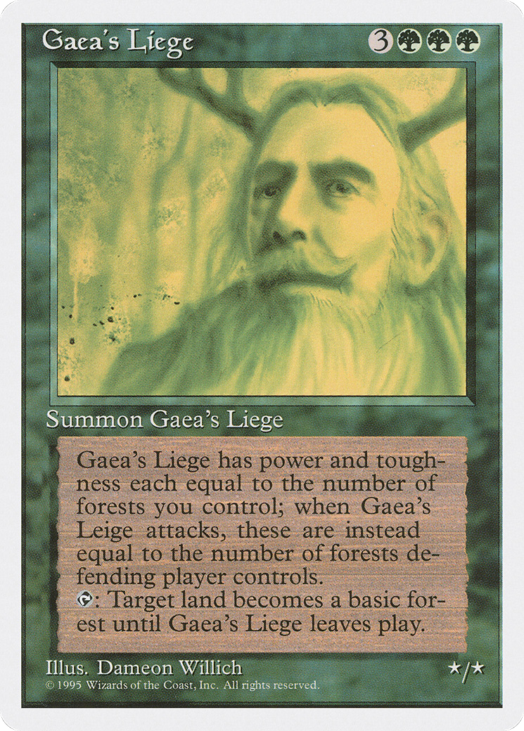 Image of Gaea's Liege (4ED-131) - Fourth Edition