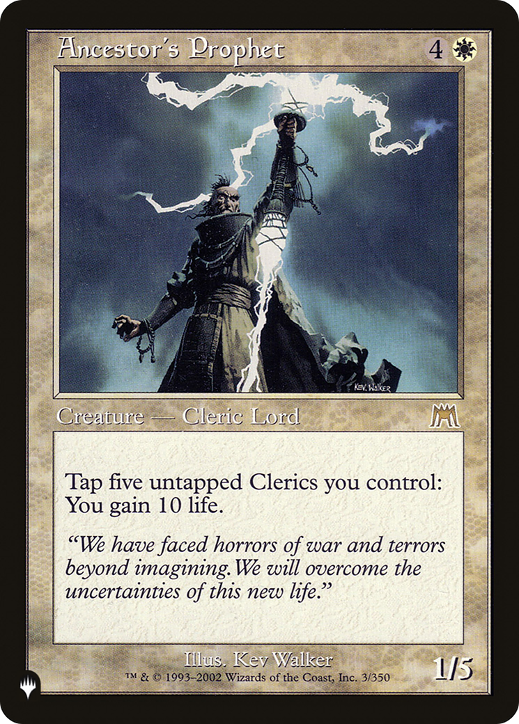 Image of Ancestor's Prophet (LIST-3/350) - The List