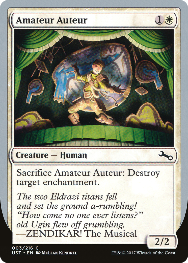 Image of Amateur Auteur (D) (UST-03D) - Unstable Foil