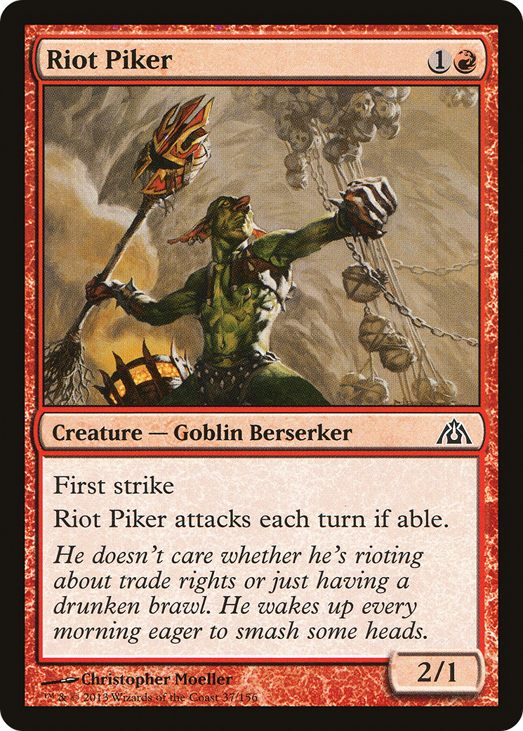 Image of Riot Piker (DGM-037) - Dragon's Maze Foil
