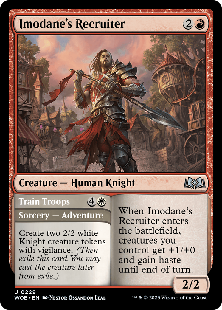Image of Imodane's Recruiter (WOE-229) - Wilds of Eldraine Foil