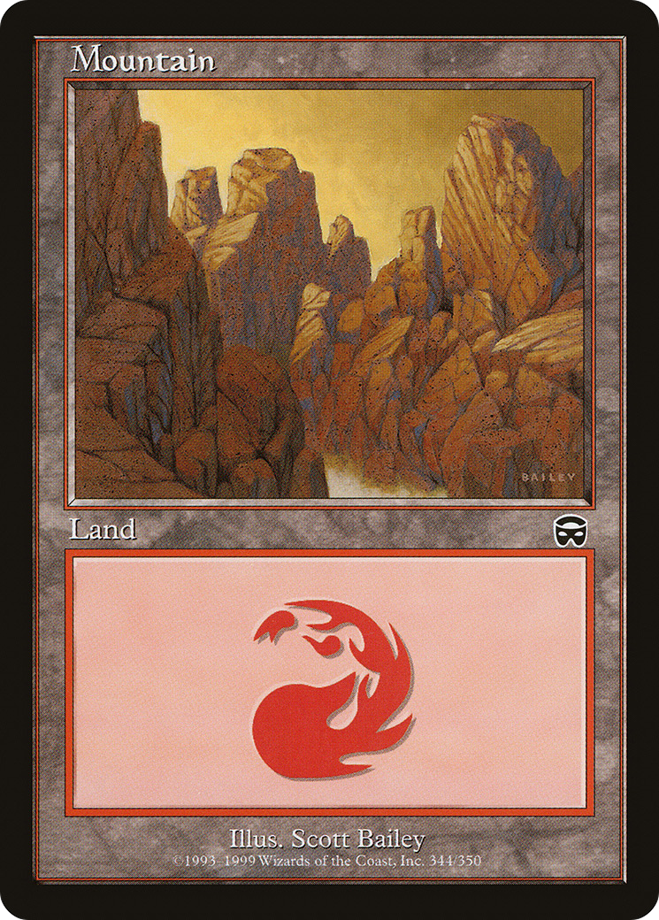 Image of Mountain (344) (MMQ-344) - Mercadian Masques