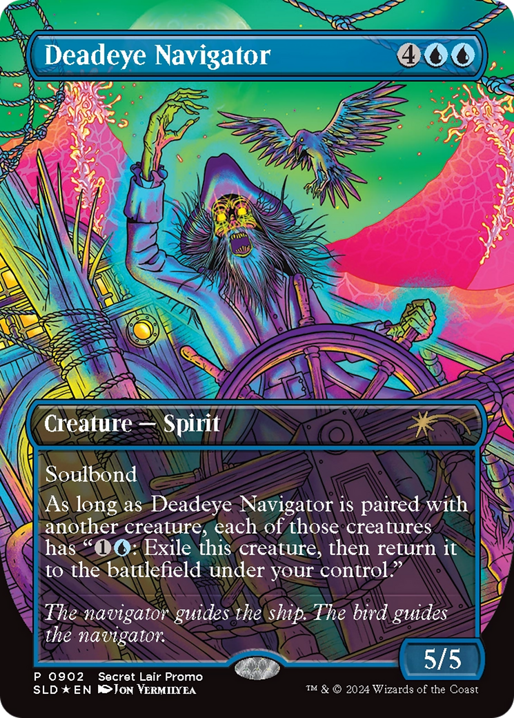 Image of Deadeye Navigator (SLD-902) - Secret Lair Drop (Borderless) Foil