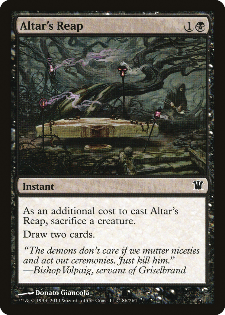 Image of Altar's Reap (ISD-086) - Innistrad Foil