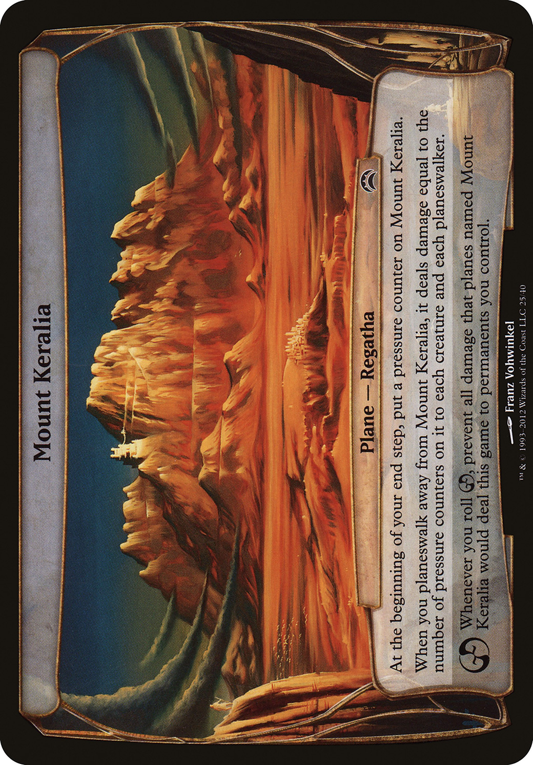 Image of Mount Keralia (Planechase 2012) (OVER-025) - Planechase 2012 Planes Foil