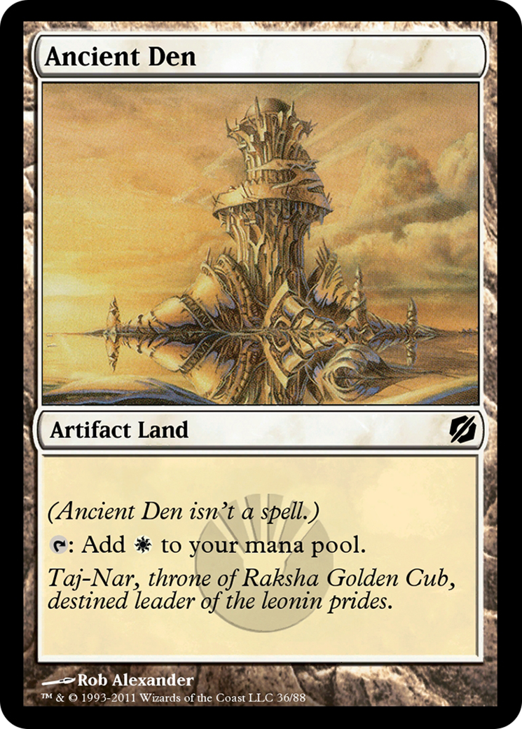 Image of Ancient Den (TD2-036) - Duel Decks: Mirrodin Pure vs. New Phyrexia