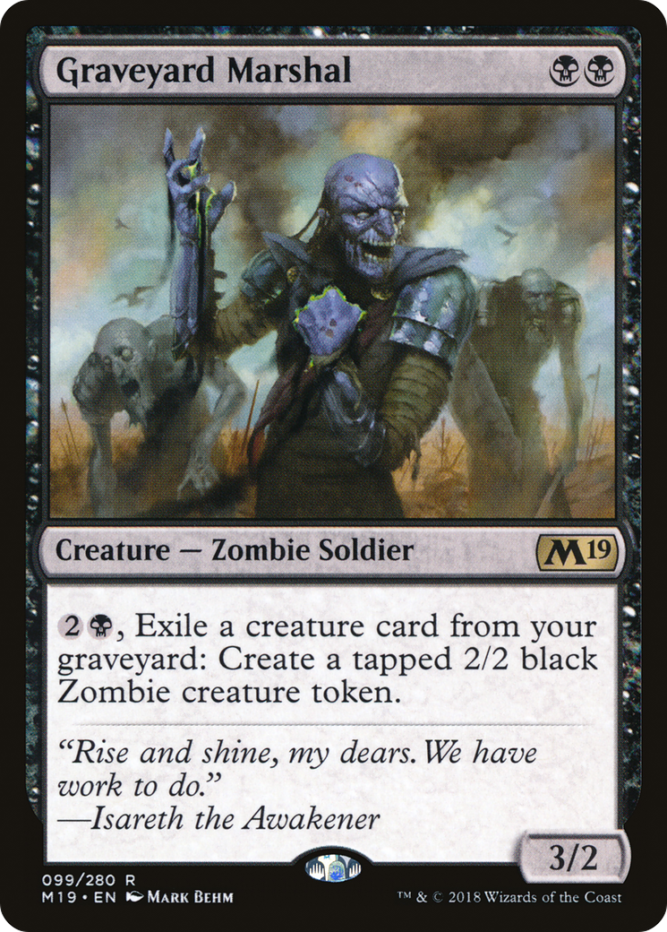 Image of Graveyard Marshal (M19-099) - Core Set 2019