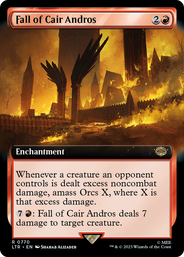 Image of Fall of Cair Andros (Extended Art) (Surge Foil) (LTR-770) - The Lord of the Rings: Tales of Middle-earth: (Extended Art) Foil