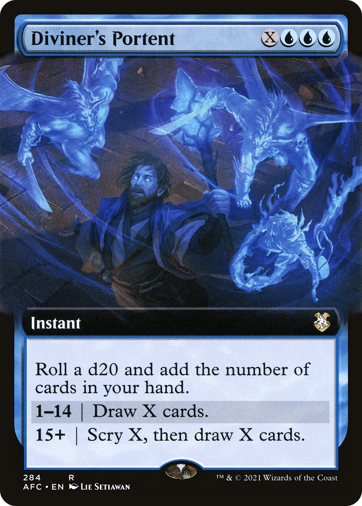 Image of Diviner's Portent (Extended Art) (AFC-284) - Forgotten Realms Commander: (Extended Art)