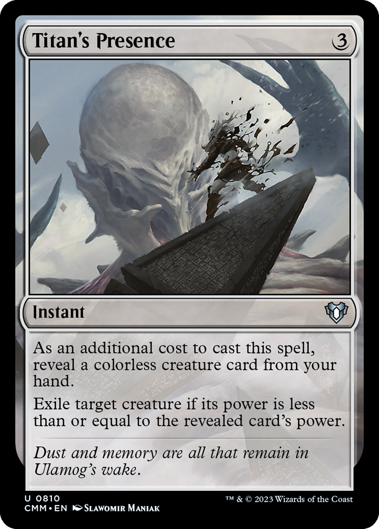 Image of Titan's Presence (CMM-810) - Commander Masters