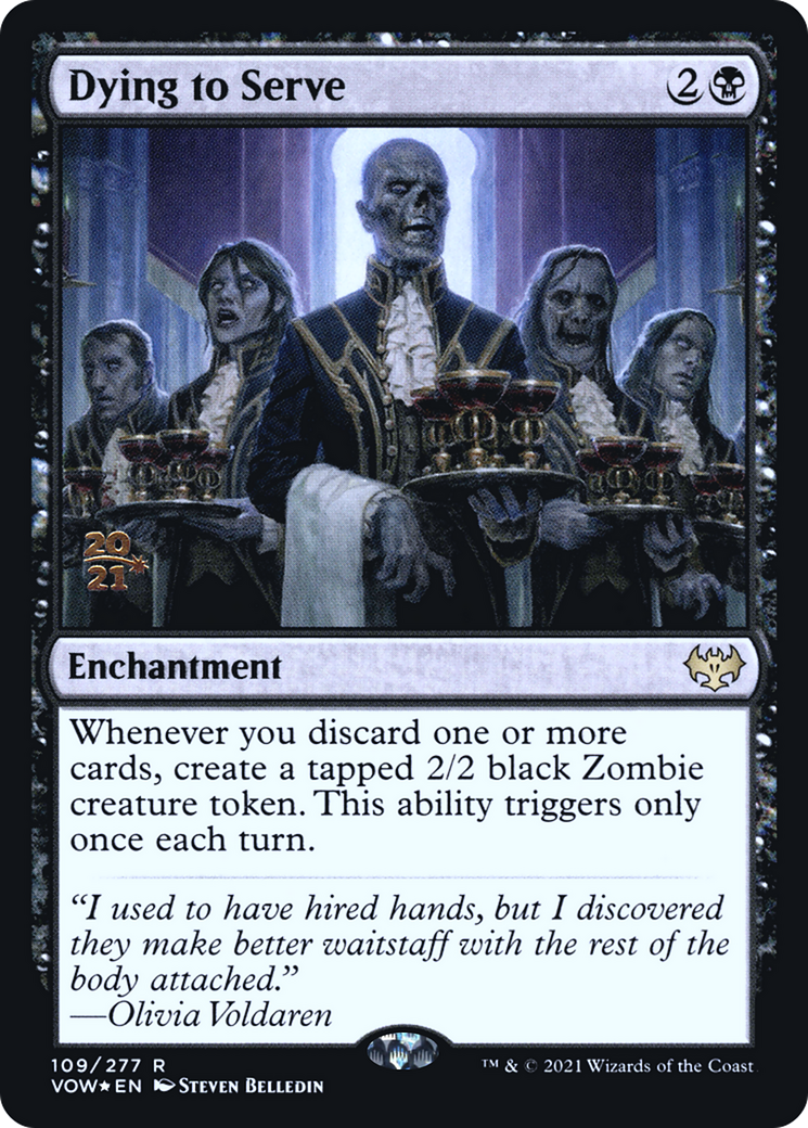 Image of Dying to Serve (PRE-109) - Innistrad: Crimson Vow Promos Foil