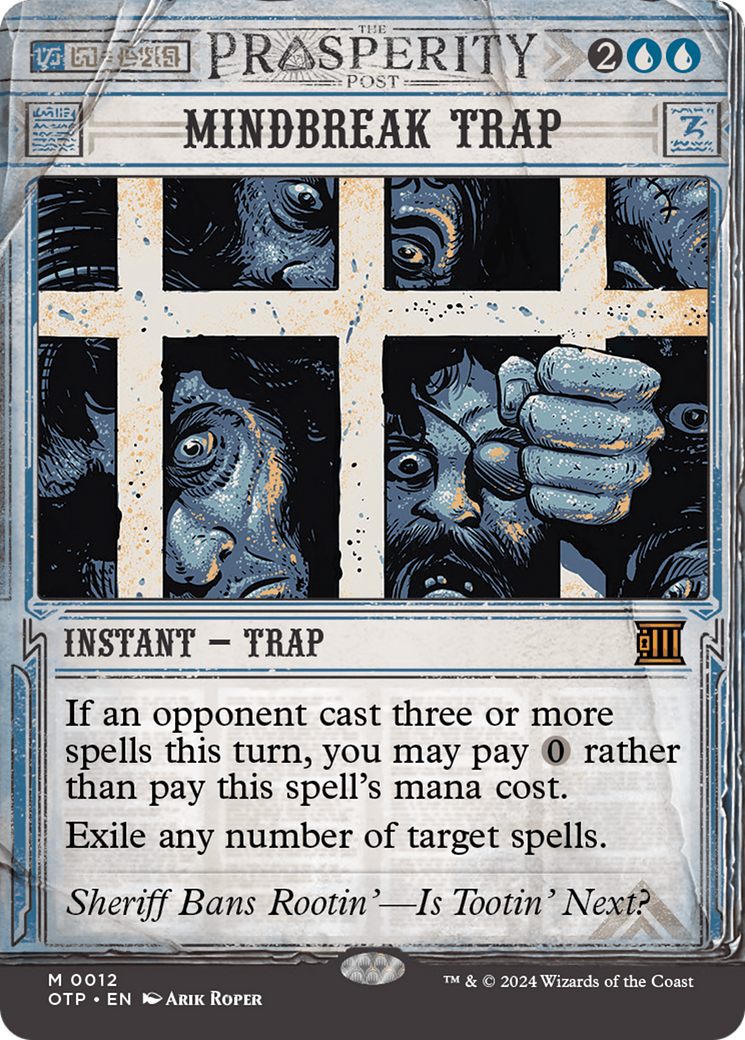 Image of Mindbreak Trap (OTP-012) - Breaking News: (Showcase) (Borderless)