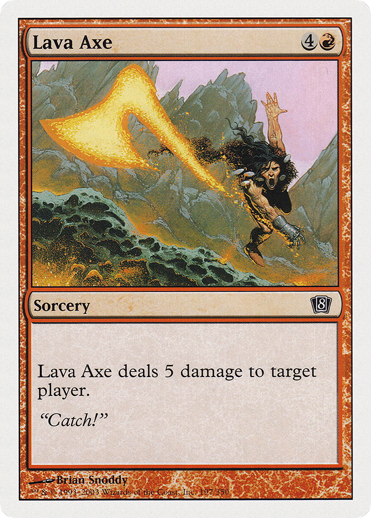 Image of Lava Axe (8ED-197★) - 8th Edition