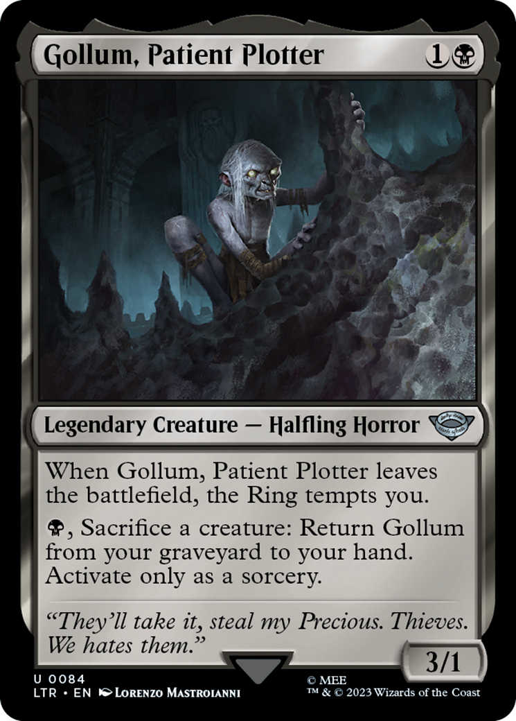 Image of Gollum, Patient Plotter (LTR-084) - The Lord of the Rings: Tales of Middle-earth Foil