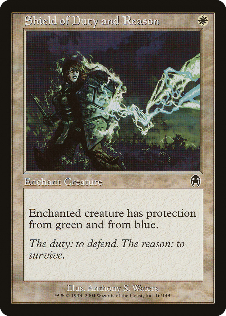 Image of Shield of Duty and Reason (APC-016) - Apocalypse Foil