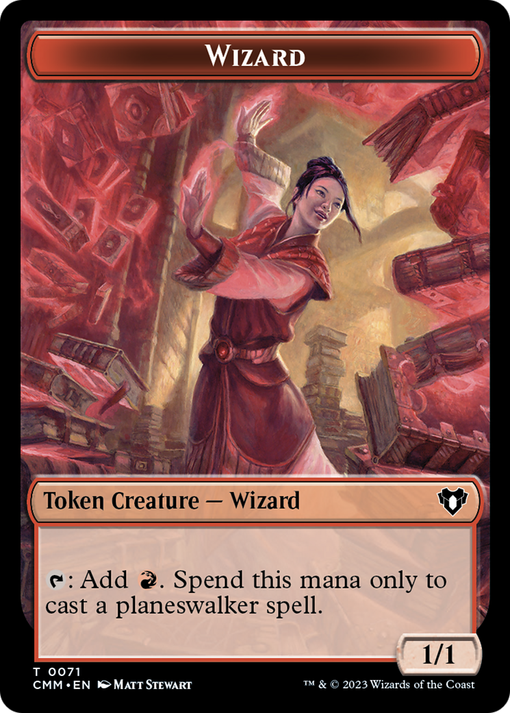 Image of Wizard (TCMM-071) - Commander Masters Tokens Foil
