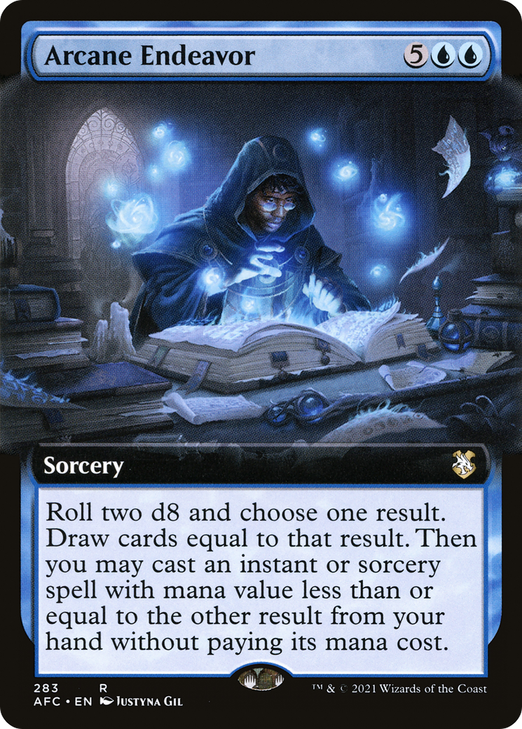 Image of Arcane Endeavor (Extended Art) (AFC-283) - Forgotten Realms Commander: (Extended Art)