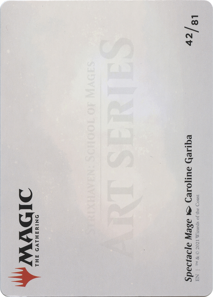 Image of Spectacle Mage // Spectacle Mage (ASTX-042) - Strixhaven Art Series (Borderless) Foil