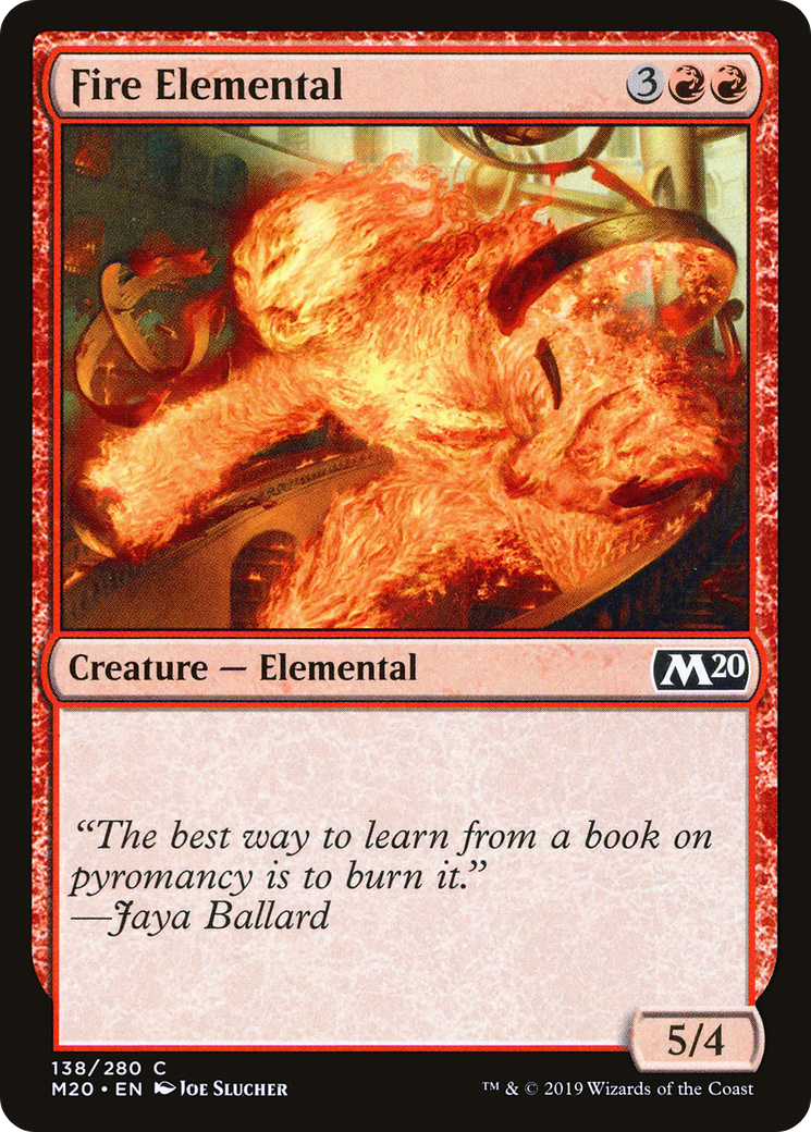 Image of Fire Elemental (M20-138) - Core Set 2020 Foil