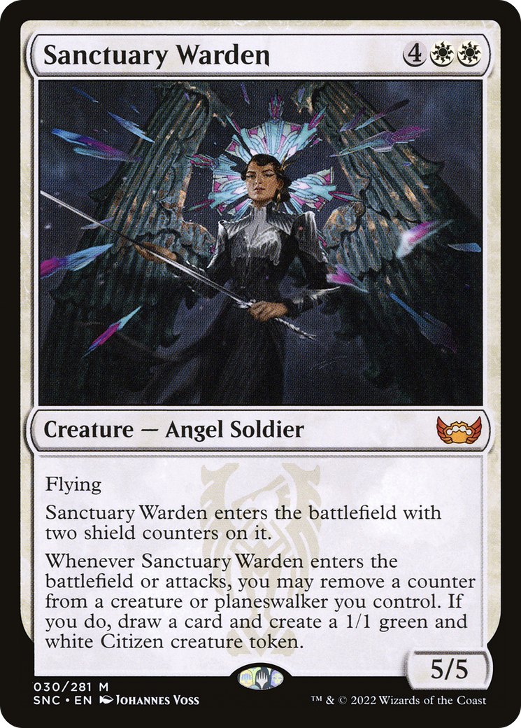 Image of Sanctuary Warden (SNC-030) - Streets of New Capenna Foil
