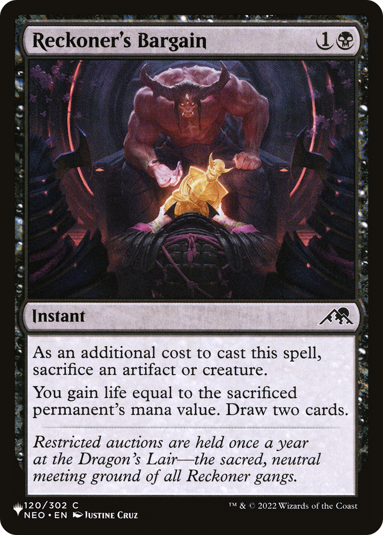 Image of Reckoner's Bargain (LIST-NEO-120) - The List