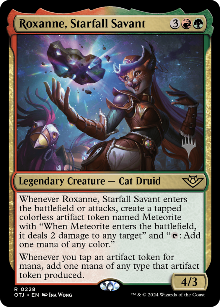 Image of Roxanne, Starfall Savant (PPOTJ-228) - Outlaws of Thunder Junction Promos Foil