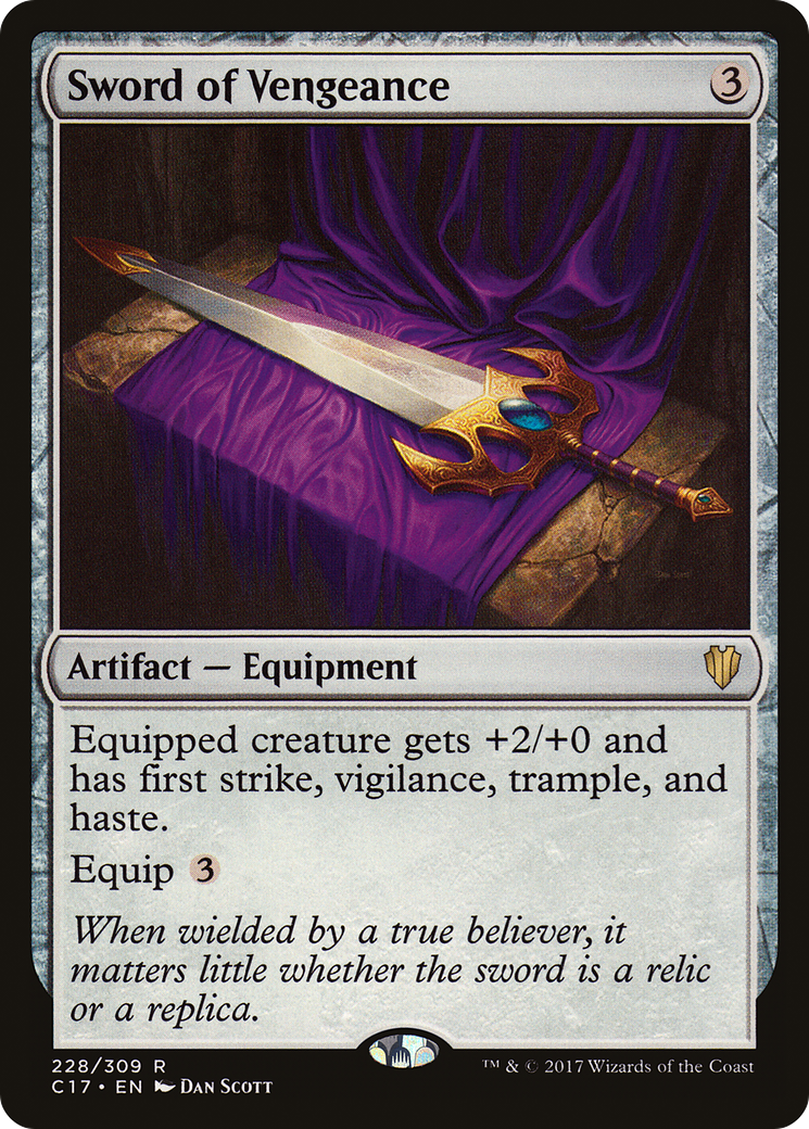 Image of Sword of Vengeance (C17-228) - Commander 2017